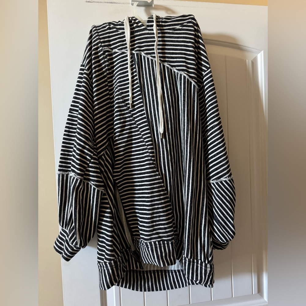 Pilcro Patchwork Hooded Sweatshirt size S